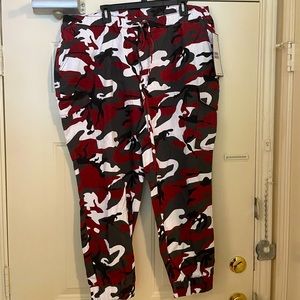 Almost Famous Burgundy Grey And White 